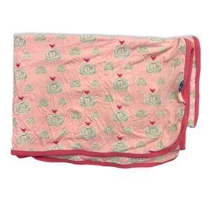 Kickee Pants Bamboo Baby Swaddle Blanket - Pink Birds